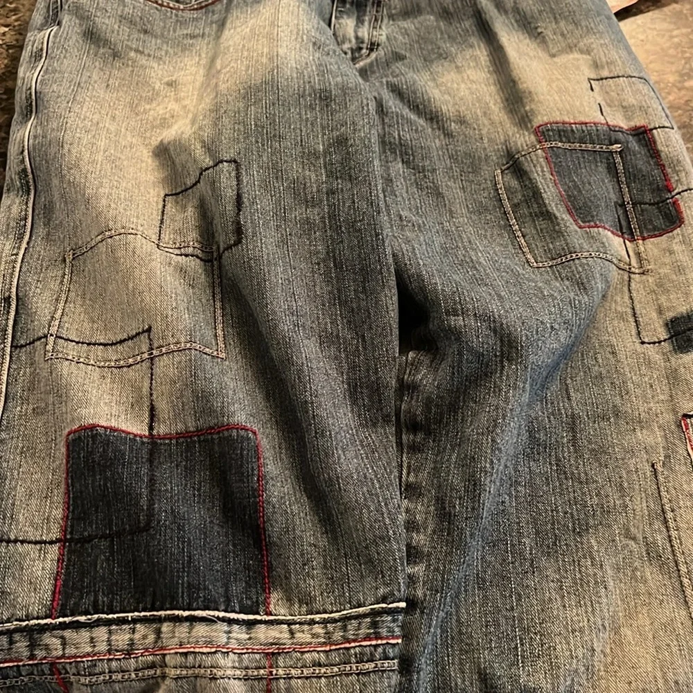 OZOC patchwork baggy jeans 40/33 vintage